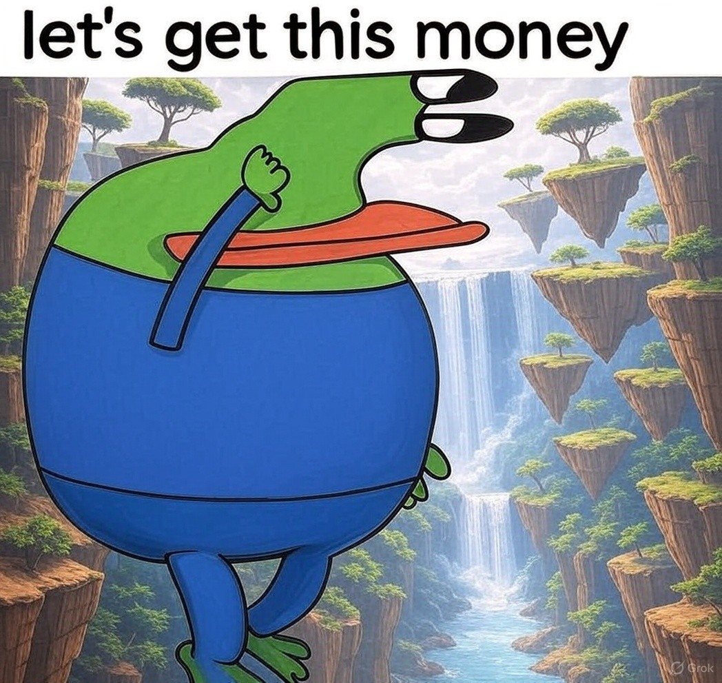 Borpa meme celebrating Solana blockchain vibes
